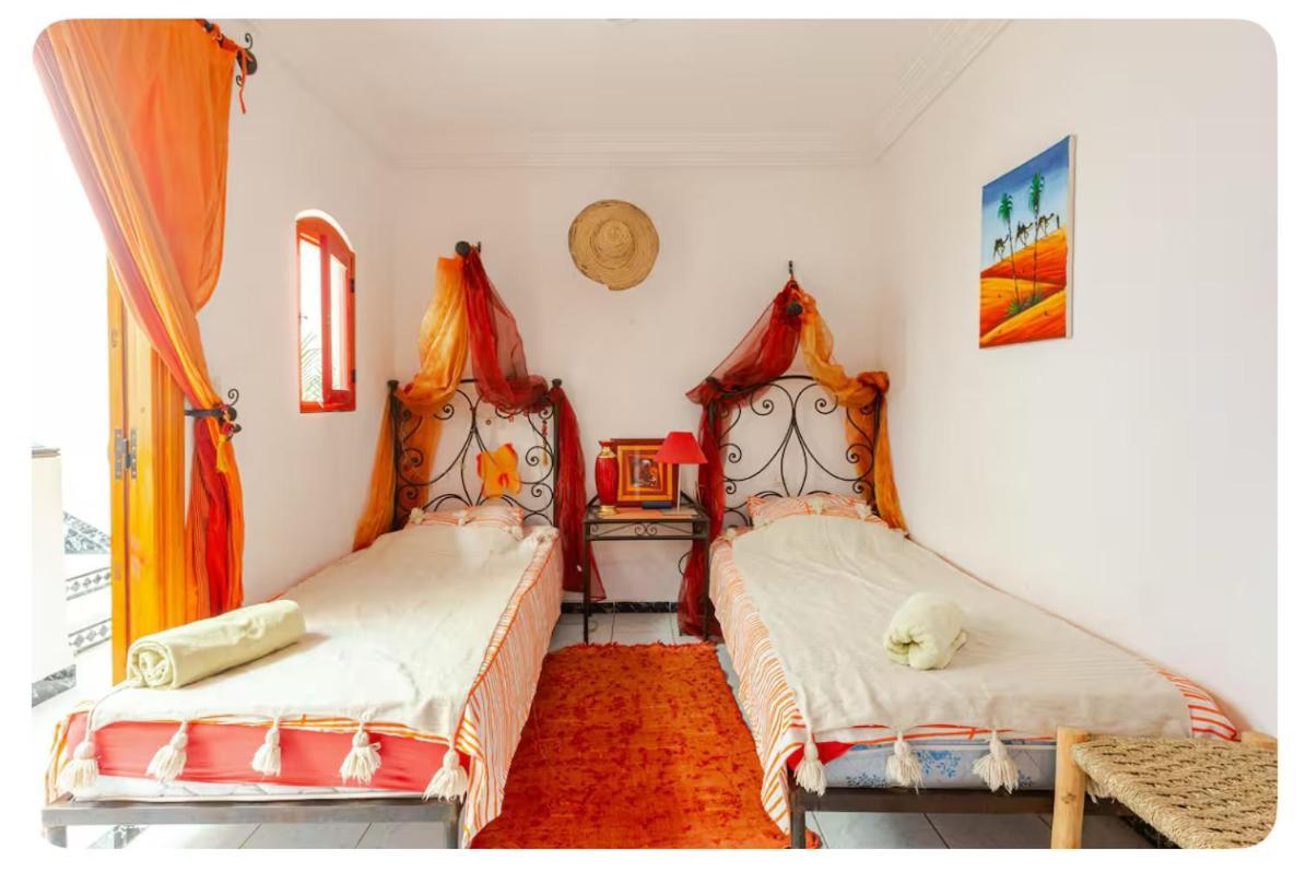 Jolie Maison/riad 6 pers dans un cadre familial Marrakesh Exterior foto