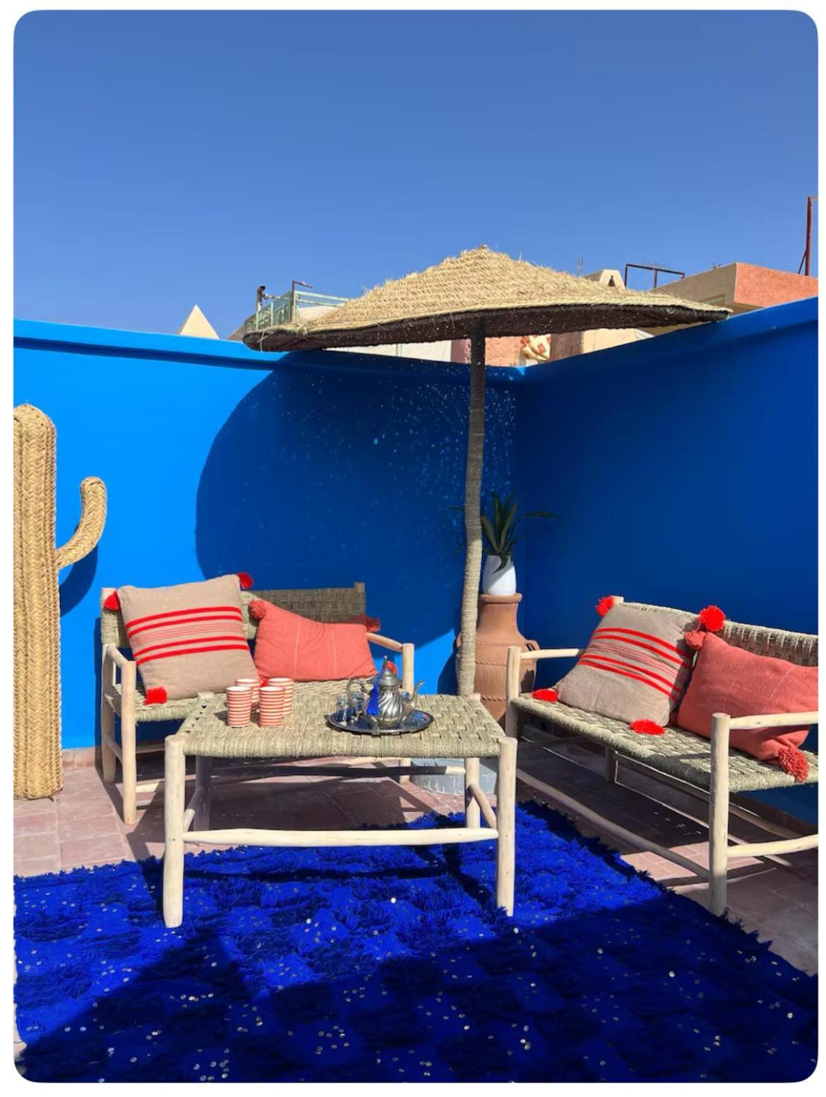 Jolie Maison/riad 6 pers dans un cadre familial Marrakesh Exterior foto